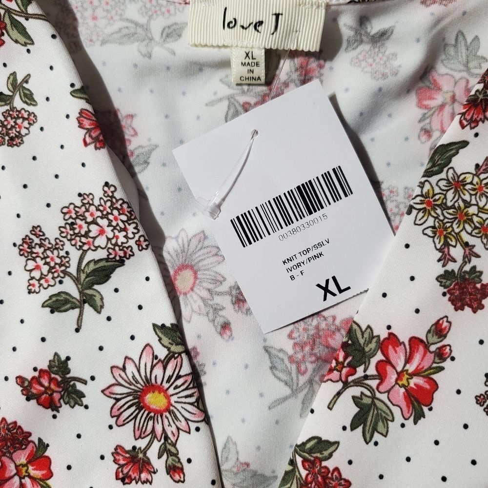 Floral Drawstring front Crop top XL - Picture 6 of 7